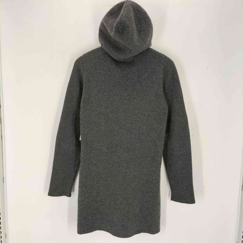 MAX&MOI カシミヤ100% ミンクファー付き フーデッドニットカーディガン レディース JPN:38