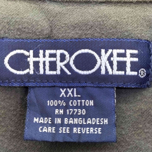 チェロキー Cherokee 90s コットン フランネルシャツ ビッグサイズ ボックスシルエット メンズ JPN:XXL