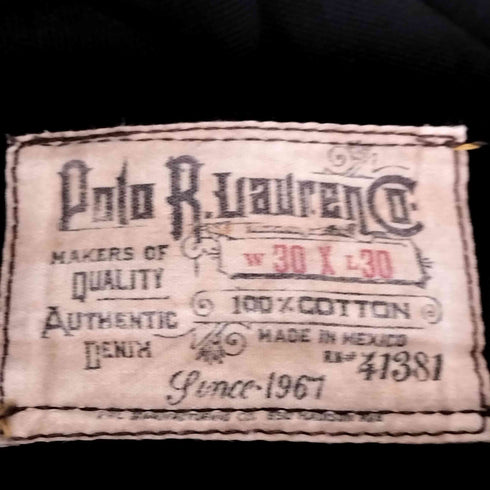 ポロラルフローレン POLO RALPH LAUREN ジップフライブラックデニム メンズ W30 L30