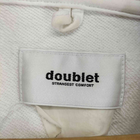 ダブレット doublet GRADATION NEON EMBROIDERY HALF-ZIP HOODIE メンズ