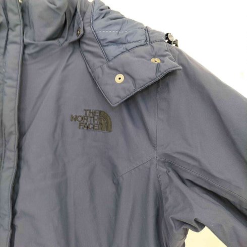 ザノースフェイス THE NORTH FACE HYVENT ロゴ刺繍 フード付き 比翼 ダブルジップ 中綿コート レディース import:XXL