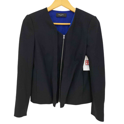 ポールスミス Paul Smith 裏地メッシュ ノーカラー ジップアップジャケット レディース EUR:40