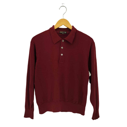 ダックスロンドン DAKS LONDON ウールニット 長袖ポロシャツ メンズ M