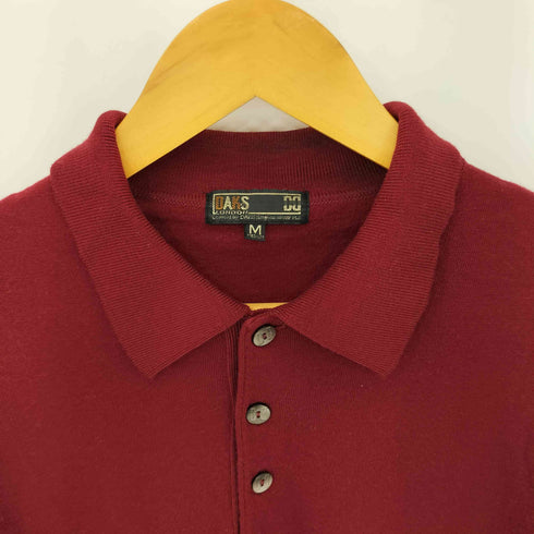 ダックスロンドン DAKS LONDON ウールニット 長袖ポロシャツ メンズ M