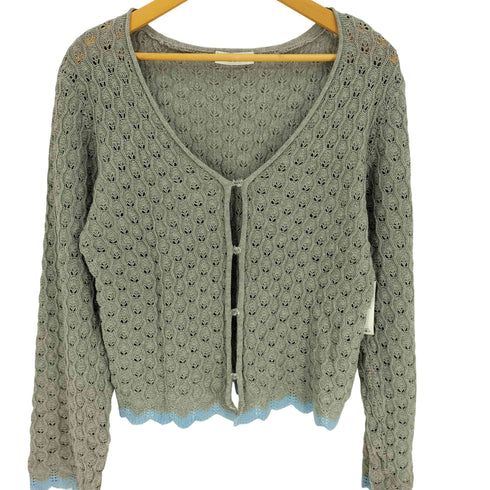 ミルクフェド MILKFED. 23SS SCALLOP HEM KNIT CARDIGAN スカロップ ヘム ニット カーディガン レディース ONE SIZE