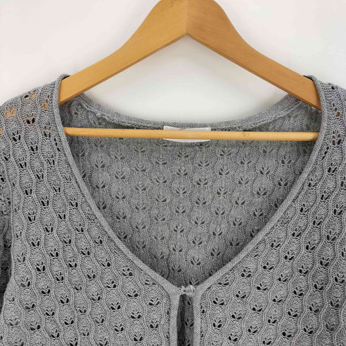 ミルクフェド MILKFED. 23SS SCALLOP HEM KNIT CARDIGAN スカロップ ヘム ニット カーディガン レディース ONE SIZE