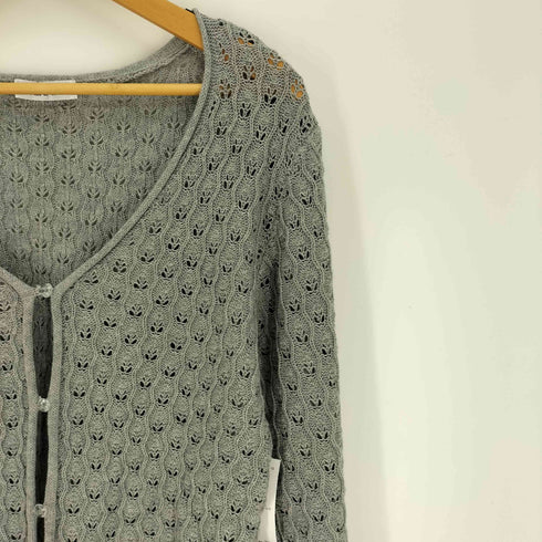 ミルクフェド MILKFED. 23SS SCALLOP HEM KNIT CARDIGAN スカロップ ヘム ニット カーディガン レディース ONE SIZE