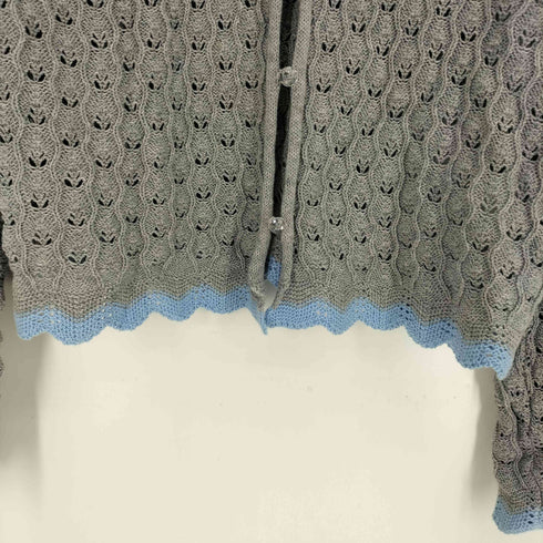 ミルクフェド MILKFED. 23SS SCALLOP HEM KNIT CARDIGAN スカロップ ヘム ニット カーディガン レディース ONE SIZE