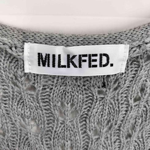ミルクフェド MILKFED. 23SS SCALLOP HEM KNIT CARDIGAN スカロップ ヘム ニット カーディガン レディース ONE SIZE