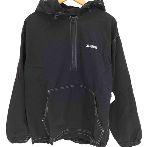 エクストララージ XLARGE 24AW CONTRAST STITCHED NYLON HOODED JACKET ナイロン アノラック ジャケット パーカー メンズ import:L