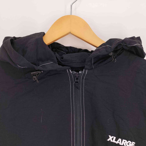 エクストララージ XLARGE 24AW CONTRAST STITCHED NYLON HOODED JACKET ナイロン アノラック ジャケット パーカー メンズ import:L