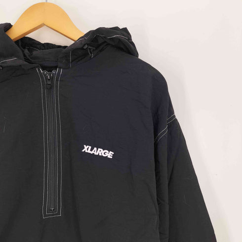 エクストララージ XLARGE 24AW CONTRAST STITCHED NYLON HOODED JACKET ナイロン アノラック ジャケット パーカー メンズ import:L