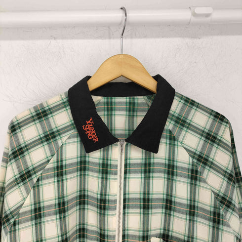 ヤンガーソング Younger Song Zip ombre check over shirt メンズ JPN:L