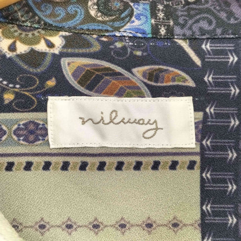 ニルウェイ Nilway ペイズリーポリシャツ メンズ