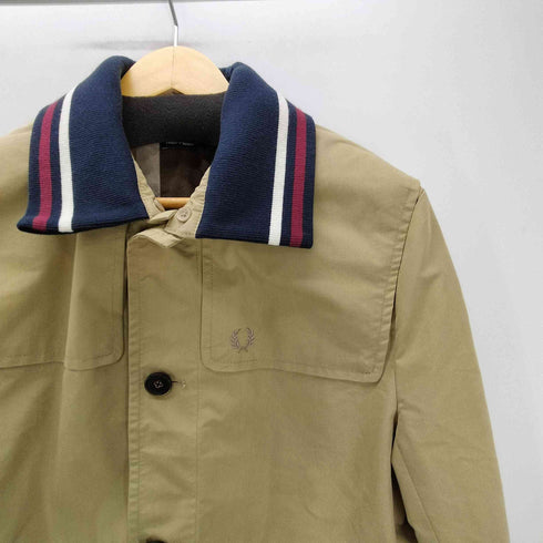 フレッドペリー FRED PERRY レイヤード リブライン ロゴ 刺繍 ドンキー コート ジャケット メンズ JPN:L