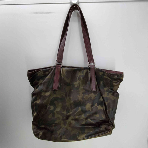 ポールスミス Paul Smith ウッドランドカモ 迷彩柄 レザー ストラップ トート バッグ メンズ