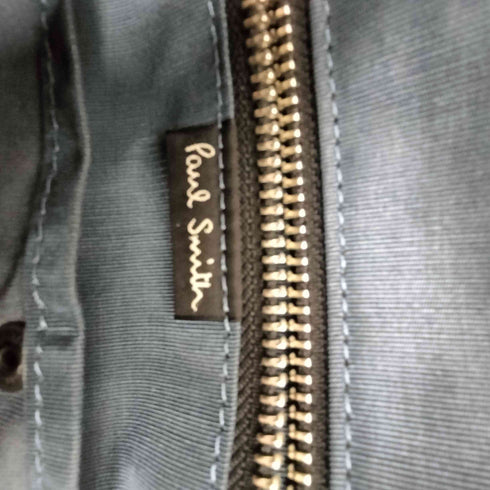 ポールスミス Paul Smith ウッドランドカモ 迷彩柄 レザー ストラップ トート バッグ メンズ