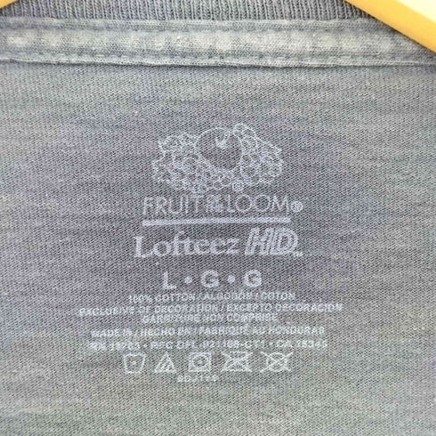 フルーツオブザルーム FRUIT OF THE LOOM スピリットロゴプリント クルーネックTシャツ メンズ import:L