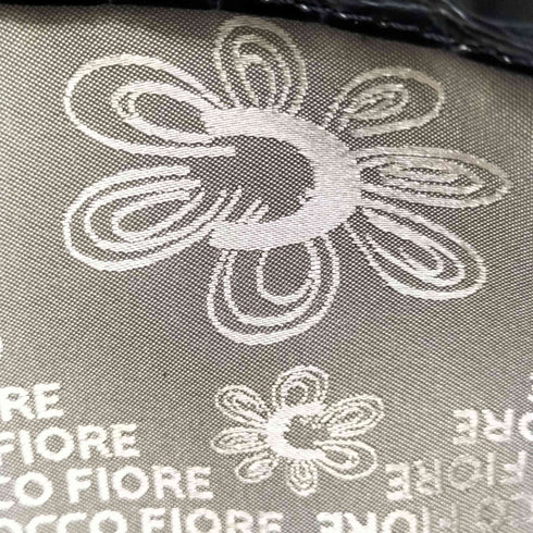 COCCO FIORE クロコ型押し カウレザーハンドバッグ レディース