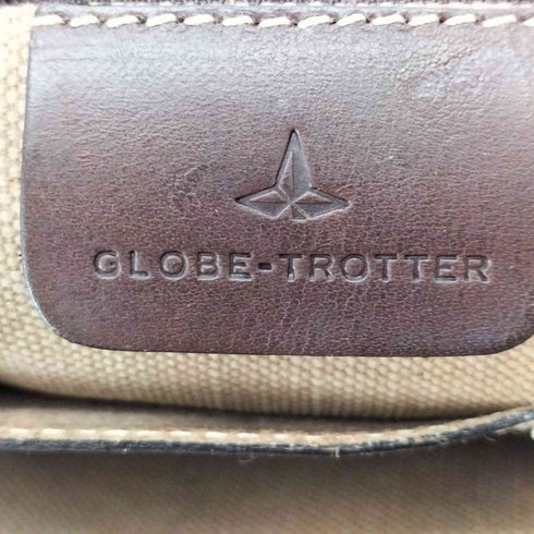 グローブトロッター GLOBE TROTTER レザーハンドル キャンバスハンドバッグ レディース