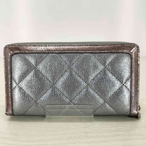 ケイトスペードニューヨーク kate spade NEW YORK メタリックシルバー キルティング 長財布 レディース