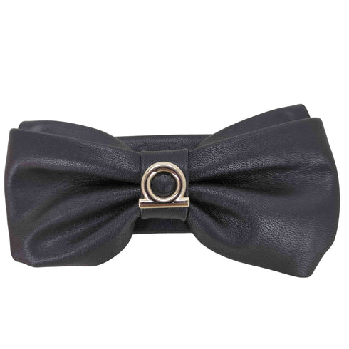 サルヴァトーレフェラガモ Salvatore Ferragamo 本革 リボンデザイン バレッタ レディース