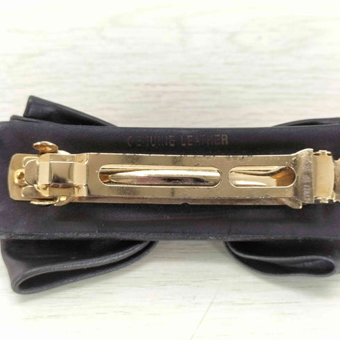 サルヴァトーレフェラガモ Salvatore Ferragamo 本革 リボンデザイン バレッタ レディース