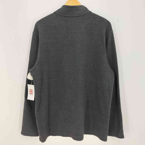 エディーバウアー Eddie Bauer 00s コットンポリ ハーフジップ ロングスリーブTシャツ メンズ import:L