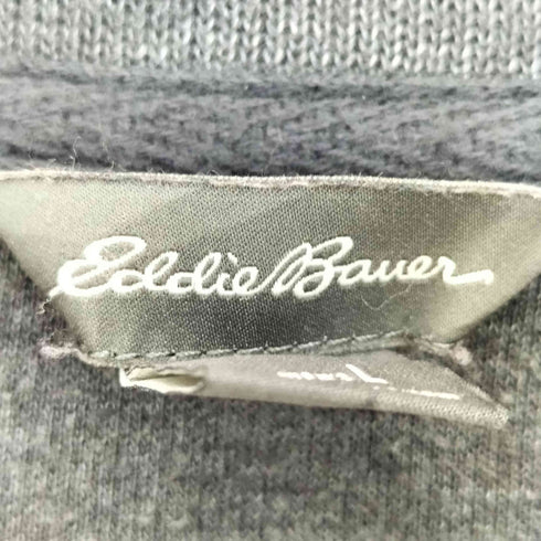 エディーバウアー Eddie Bauer 00s コットンポリ ハーフジップ ロングスリーブTシャツ メンズ import:L