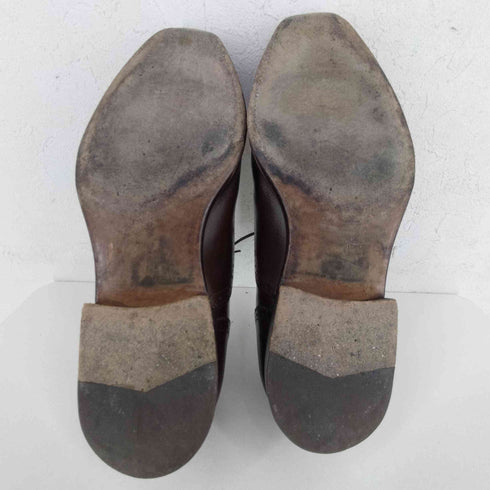 エディフィス EDIFICE セミブローグ レザーシューズ メンズ