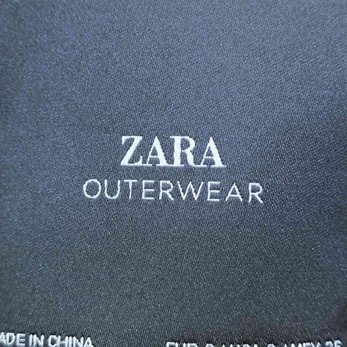 ザラ ZARA フェイクファー ボリュームコート レディース import:S