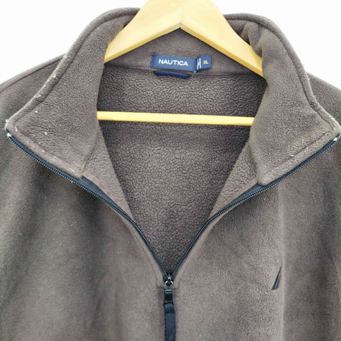 ノーティカ NAUTICA ロゴ刺繍 ポリエステル ハーフジップ プルオーバー フリースジャケット メンズ import:XL