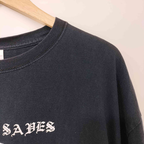 00s Lemmy Saves ヘヴィメタル ハードコア パンク アートワークプリント S/S Tシャツ メンズ import:XXL