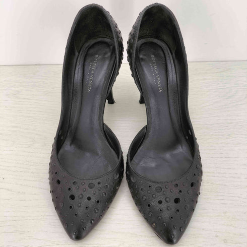 ボッテガヴェネタ BOTTEGA VENETA スタッズ パンチングレザーヒールパンプス レディース 35 1/2