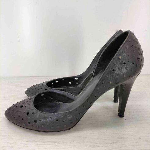 ボッテガヴェネタ BOTTEGA VENETA スタッズ パンチングレザーヒールパンプス レディース 35 1/2