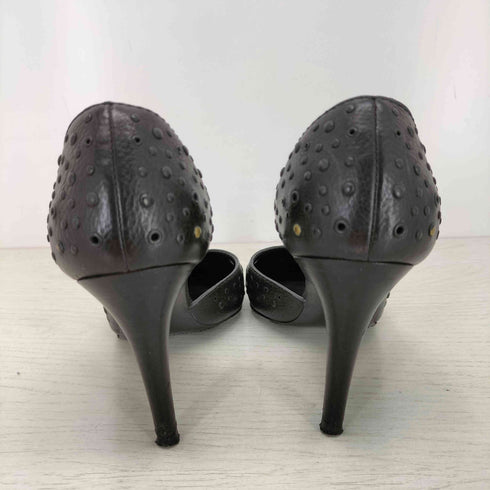 ボッテガヴェネタ BOTTEGA VENETA スタッズ パンチングレザーヒールパンプス レディース 35 1/2