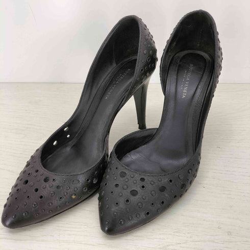 ボッテガヴェネタ BOTTEGA VENETA スタッズ パンチングレザーヒールパンプス レディース 35 1/2
