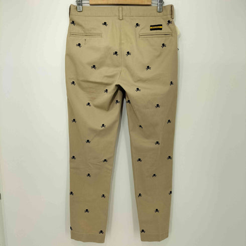 ラグビーラルフローレン Rugby Ralph Lauren スカル刺繍 総柄 テーパード チノパンツ メンズ US:30-31