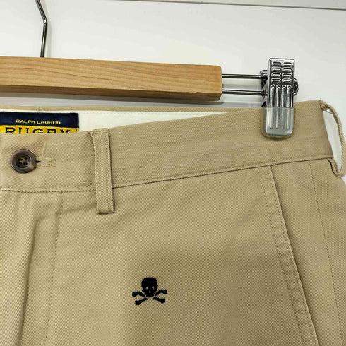 ラグビーラルフローレン Rugby Ralph Lauren スカル刺繍 総柄 テーパード チノパンツ メンズ US:30-31