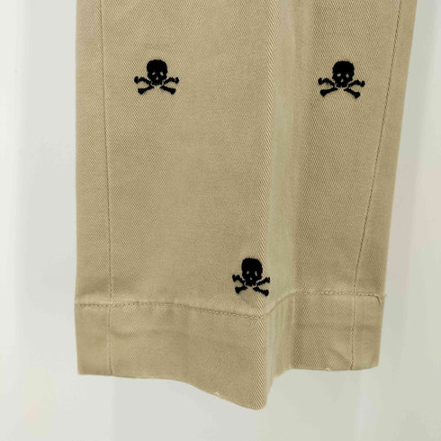 ラグビーラルフローレン Rugby Ralph Lauren スカル刺繍 総柄 テーパード チノパンツ メンズ US:30-31
