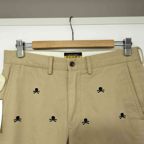 ラグビーラルフローレン Rugby Ralph Lauren スカル刺繍 総柄 テーパード チノパンツ メンズ US:30-31