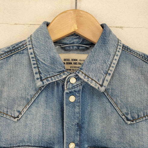 ディーゼル DIESEL ウエスタンデニムシャツワンピース レディース XXS