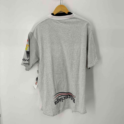 バレンシアガ BALENCIAGA UNIFIT UPSIDE DOWN アップサイド ダウン ダメージ加工 Tシャツ メンズ JPN:2