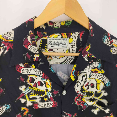 ワコマリア WACKO MARIA Captain Skull Tattoo Aloha Shirt キャプテンスカル タトゥー半袖アロハシャツ メンズ 1