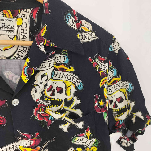 ワコマリア WACKO MARIA Captain Skull Tattoo Aloha Shirt キャプテンスカル タトゥー半袖アロハシャツ メンズ 1