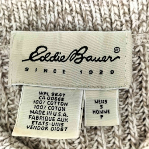 エディーバウアー Eddie Bauer 90S MADE IN USA コットンニット メンズ import:S