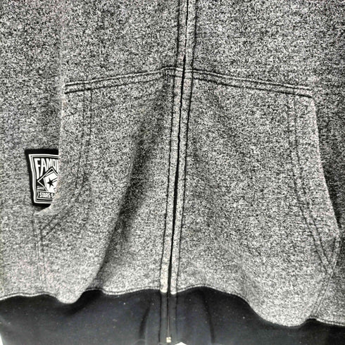 famous stars and straps ワンポイントロゴ刺繍ジップパーカー メンズ JPN:S