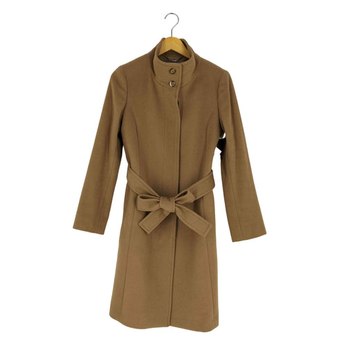 ジユウク 自由区 ウール アンゴラ 比翼 スタンドカラー コート レディース JPN:40