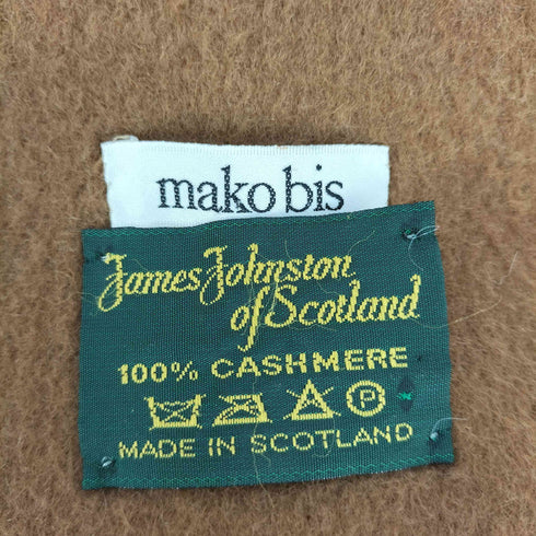 MAKO BIS james johnston of scotland カシミヤ マフラー メンズ