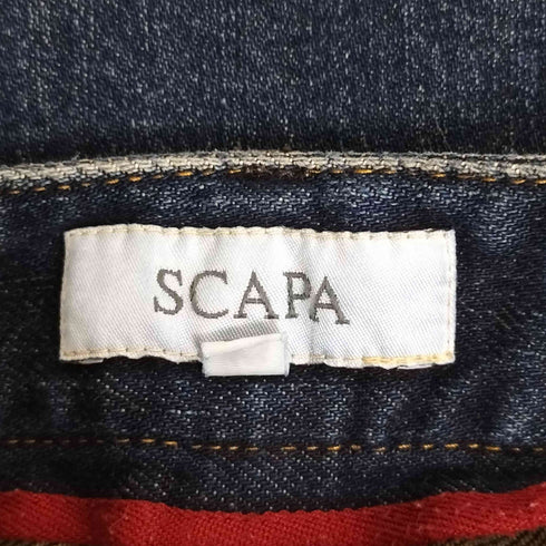 スキャパ SCAPA レザー切り替え レースアップポケット デニムパンツ レディース EUR:38